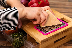 Large Bamboo Cutting Board with Trays