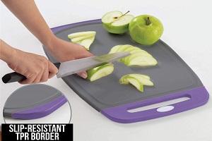 Plastic Cutting Board With Juice Groove