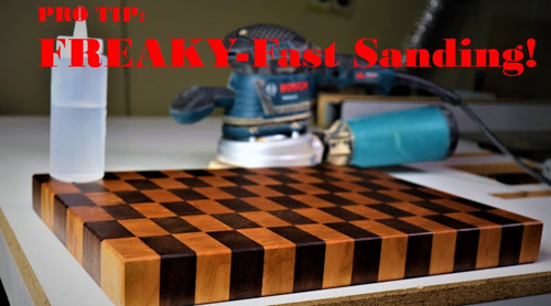 How To Sand End Grain Cutting Board