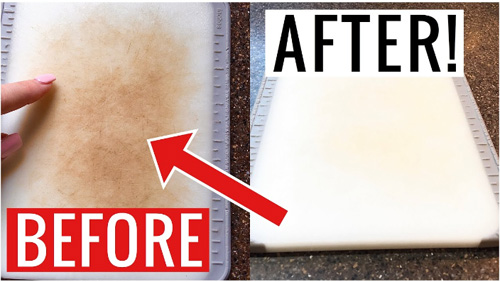 How to Clean White Plastic Cutting Board